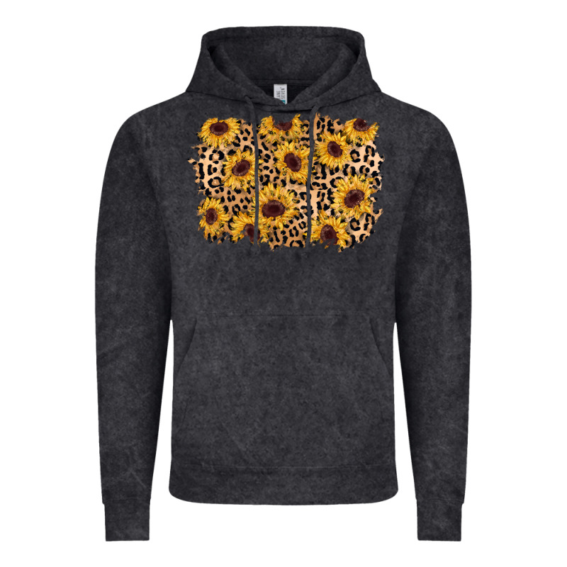 Sunflower Leopard Background Vintage Hoodie by AdoDesignShop | Teevron