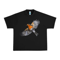 Black Flying American Robin Urban Heavy Tee - LillyAllenDesigns