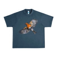 Midnight Navy Flying American Robin Urban Heavy Tee - LillyAllenDesigns