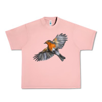 Salmon Flying American Robin Urban Heavy Tee - LillyAllenDesigns