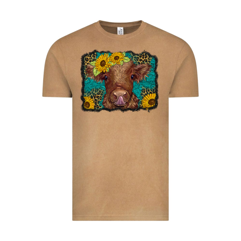 Western Leopard Buffalo Plaid Baby Highland Cow Vintage Tee by BarkalooDesign | Teevron