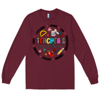 Burgundy teachers aide Long Sleeve Tee - MaliasSmallBusiness