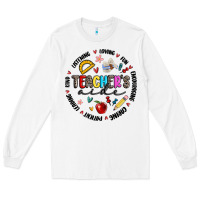 White teachers aide Long Sleeve Tee - MaliasSmallBusiness