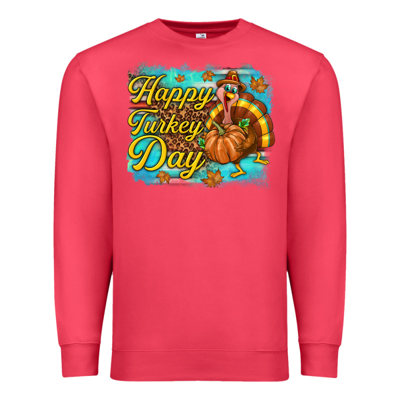Happy Turkey Day Premium Sweatshirt by texasbilliewilder | Teevron