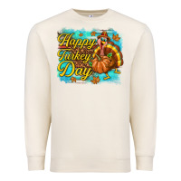 Sandshell Happy Turkey Day Premium Sweatshirt - texasbilliewilder