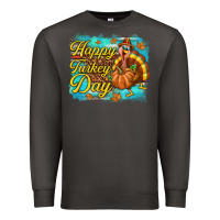 Smoke Happy Turkey Day Premium Sweatshirt - texasbilliewilder