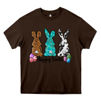 Chocolate Brown Western happy easter peeps Heavy Core Tee - Neo Western
