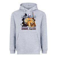 Heather Grey Salem Witch Book Club Heavyweight Hoodie - texasbilliewilder