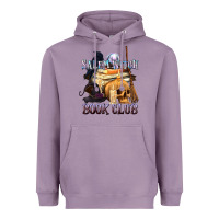 Lavender Salem Witch Book Club Heavyweight Hoodie - texasbilliewilder