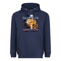 Navy Salem Witch Book Club Heavyweight Hoodie - texasbilliewilder