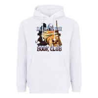 White Salem Witch Book Club Heavyweight Hoodie - texasbilliewilder