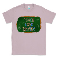 Lilac teach love inspire chalkboard Classic Tee - AdoDesignShop