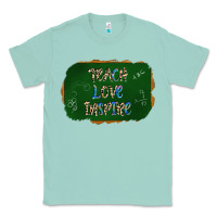 Seafoam teach love inspire chalkboard Classic Tee - AdoDesignShop