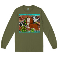 Army Green hereford cactus tumbler Long Sleeve Tee - JahusDesignShop