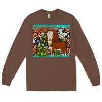 Chestnut hereford cactus tumbler Long Sleeve Tee - JahusDesignShop