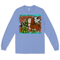 Colony Blue hereford cactus tumbler Long Sleeve Tee - JahusDesignShop