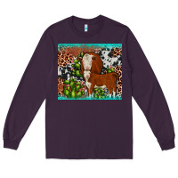 Plum hereford cactus tumbler Long Sleeve Tee - JahusDesignShop