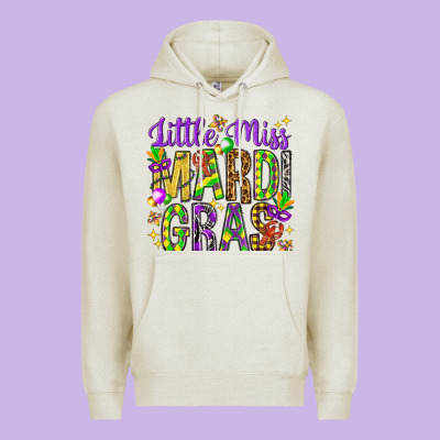 Little Miss Mardi Gras Hjf Premium Hoodie Designed By Howdyjamesfarm