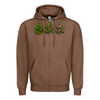 Chestnut christmas trees Zipper Hoodie - LillyAllenDesigns