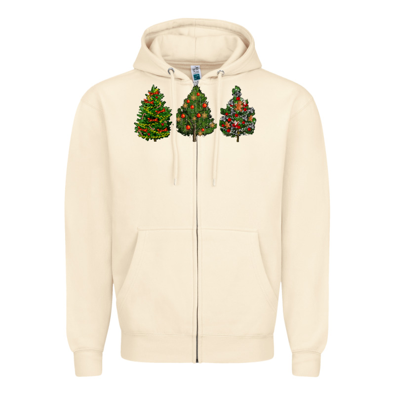 Christmas Trees Zipper Hoodie by LillyAllenDesigns | Teevron
