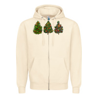 Sandshell christmas trees Zipper Hoodie - LillyAllenDesigns