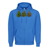 True Royal christmas trees Zipper Hoodie - LillyAllenDesigns