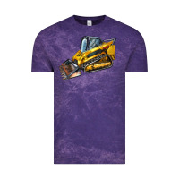Cloud Purple Compact Track Loader Vintage Tee - LillyAllenDesigns