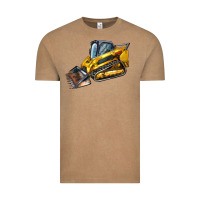 Vintage Coffee Compact Track Loader Vintage Tee - LillyAllenDesigns
