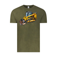 Vintage Olive Compact Track Loader Vintage Tee - LillyAllenDesigns