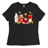 Santa Fuel Coffee Cups Ladies Tee | Teevron