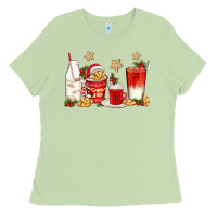 Matcha santa fuel coffee cups Ladies Tee - texasbilliewilder