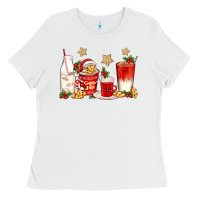 White santa fuel coffee cups Ladies Tee - texasbilliewilder