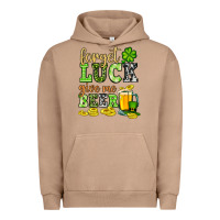St. Patrick's Forget Luck Give Me Beer Urban Hoodie | Teevron