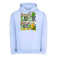 Pigment Grape Ice St. Patrick's Forget luck give me beer Urban Hoodie - OliviaCreatesArt