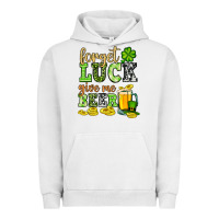 Pigment Lunar Rock St. Patrick's Forget luck give me beer Urban Hoodie - OliviaCreatesArt
