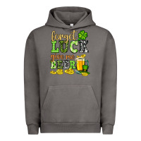 Pigment Tornado St. Patrick's Forget luck give me beer Urban Hoodie - OliviaCreatesArt