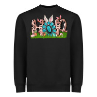 Black hop rabbit Heavyweight Sweatshirt - MaliasSmallBusiness