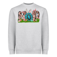 Heather Grey hop rabbit Heavyweight Sweatshirt - MaliasSmallBusiness