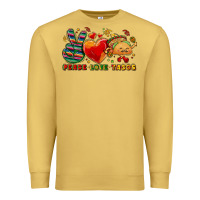 Antique Gold Peace love tacos Premium Sweatshirt - NancyCooperArtShop