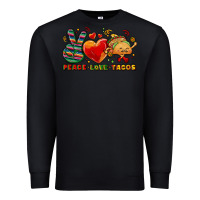 Black Peace love tacos Premium Sweatshirt - NancyCooperArtShop