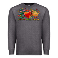 Charcoal Heather Peace love tacos Premium Sweatshirt - NancyCooperArtShop