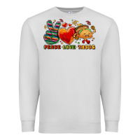 Dove Grey Peace love tacos Premium Sweatshirt - NancyCooperArtShop