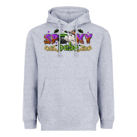 Heather Grey spooky babe halloween Heavyweight Hoodie - NancyCooperArtShop