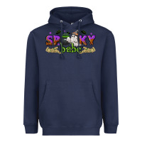 Navy spooky babe halloween Heavyweight Hoodie - NancyCooperArtShop
