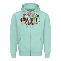 Seafoam Santa's Favorite Class Christmas Zipper Hoodie - LillyAllenDesigns