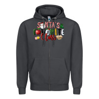 Smoke Santa's Favorite Class Christmas Zipper Hoodie - LillyAllenDesigns