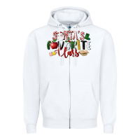 White Santa's Favorite Class Christmas Zipper Hoodie - LillyAllenDesigns