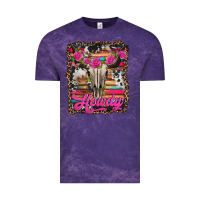 Cloud Purple howdy valentine's day bull skull Vintage Tee - Jasminsmagicworld