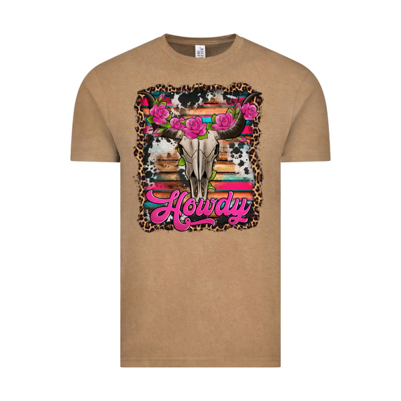 Howdy Valentine's Day Bull Skull Vintage Tee by Jasminsmagicworld | Teevron