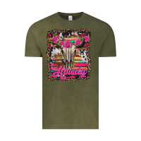 Vintage Olive howdy valentine's day bull skull Vintage Tee - Jasminsmagicworld